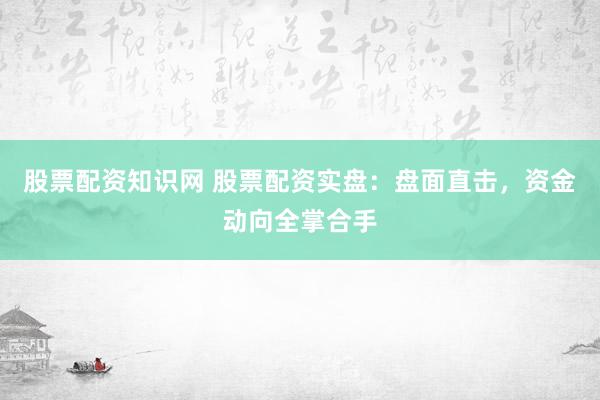 股票配资知识网 股票配资实盘：盘面直击，资金动向全掌合手
